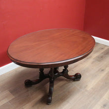 Load image into Gallery viewer, x SOLD Antique Australian Cedar Oval Table, Dining Table, Glass Top Kitchen, Hall Table B11099