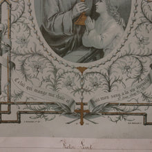 Load image into Gallery viewer, x SOLD Antique French Oak Frame with Certificate of Communion. Tapestry or Mirror Frame. B11258