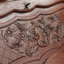 Load image into Gallery viewer, x SOLD Vintage French Oak Writing Bureau, Office Desk, Desk with Drawers Below c1940 B10961