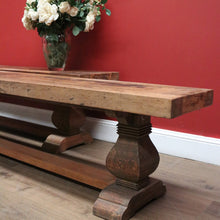 Load image into Gallery viewer, x SOLD One Twin Pedestal European French Style Bench Seat for Dining, Hall or Verandah B11240