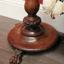 Load image into Gallery viewer, x SOLD Antique English Pole Screen, Tapestry Pole Screen Needle Work Stand in Rosewood. B10354