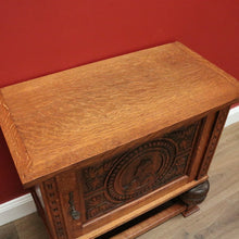 Load image into Gallery viewer, x SOLD Antique Dutch Hall Cabinet Sideboard, TV Unit.  Hall Cabinet Stationery Cupboard B10540