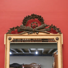 Load image into Gallery viewer, Vintage Palladio Italy Wall Hanging Italian Mirror, Neoclassical torch and swags B10698