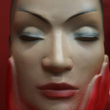Load image into Gallery viewer, x SOLD Christian Dior Paris Glove Face Mannequin, 1930-1950 Shop Display Mannequin Red B10477