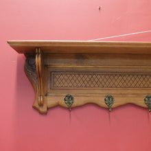 Load image into Gallery viewer, x SOLD Vintage French Coat Rack for Coats Umbrellas Hats Bags and Scarves. Brass Hooks B10558