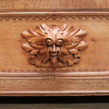 Load image into Gallery viewer, x SOLD Antique French Hall Settle with Blanket Box Seat Oak Greenman Hall Chair Bench B10661