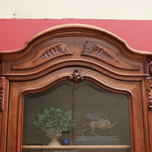 Load image into Gallery viewer, x SOLD Antique French Walnut and Glass 3 Door Bookcase China Display Case Cabinet B10702