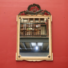 Load image into Gallery viewer, Vintage Palladio Italy Wall Hanging Italian Mirror, Neoclassical torch and swags B10698