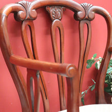 Load image into Gallery viewer, x SOLD Vintage French Armchair, French Mahogany 1950 Hall Chair Bedroom Chair Armchair B11057