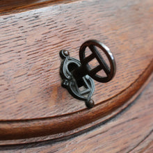 Load image into Gallery viewer, x SOLD Vintage French Oak Writing Bureau, Office Desk, Desk with Drawers Below c1940 B10961