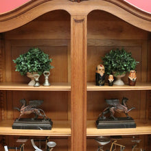 Load image into Gallery viewer, x SOLD Antique French Oak China Cabinet, French 2 Door Bookcase Cabinet Hall Cupboard B10754