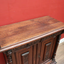 Load image into Gallery viewer, x SOLD Antique French Farmhouse Oak Sideboard, Hall Cabinet, Two Drawer Drinks Cabinet B11114