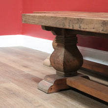 Load image into Gallery viewer, x SOLD One Twin Pedestal European French Style Bench Seat for Dining, Hall or Verandah B11240