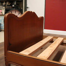 Load image into Gallery viewer, x SOLD Antique French Single Bed, Oak and Cane Bed. Bedhead, Foot, Side Rails Slats 2/3. B11265