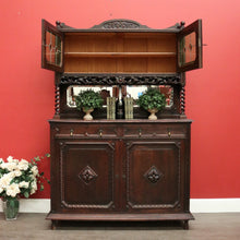 Load image into Gallery viewer, x SOLD Antique French Oak Sideboard 2 Height Cabinet Cupboard, One of 2 available. B10213a