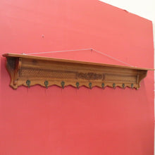 Load image into Gallery viewer, x SOLD Vintage French Coat Rack for Coats Umbrellas Hats Bags and Scarves. Brass Hooks B10558