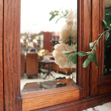 Load image into Gallery viewer, x SOLD Antique French Oak Dressing Table, Mirror Back Hall Cabinet Cupboard, Marble Top. B10522