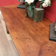 Load image into Gallery viewer, x SOLD Antique French Brittany Cherrywood 2 Drawers Office Writing Desk Hall Foyer Table with Stretcher Base B10724