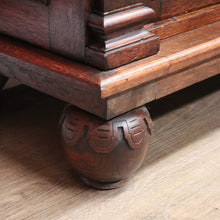 Load image into Gallery viewer, x SOLD Antique Dutch Bookcase, Oak and Glass Door Bookcase, China Display Cabinet B11068