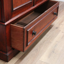 Load image into Gallery viewer, x SOLD Antique Australian Cedar Gentleman's Press, 2 Door Wardrobe Blanket Box Base B10741