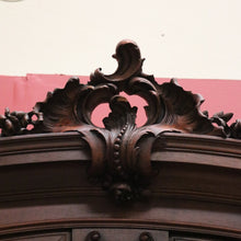 Load image into Gallery viewer, x SOLD Antique French Walnut 2 Section Carved Buffet Bookcase Display China Cabinet. B11915