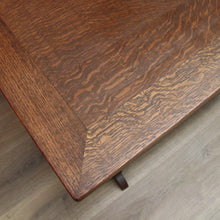 Load image into Gallery viewer, x SOLD Antique French Oak Table, Foyer Entry Table, Desk. Cross Pedestal Dining Table B10561