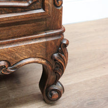 Load image into Gallery viewer, x SOLD Antique French Chest of Drawers, Oak 3 Drawer Hall Cabinet, Foyer Chest Drawers B10572