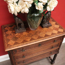 Load image into Gallery viewer, x SOLD Antique French Hall Cabinet, Chest of Drawers, Lamp Side Table with Spiral Legs B10201