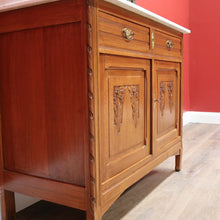 Load image into Gallery viewer, x SOLD Antique French Dressing Table, Mirror Back Sideboard, Cabinet, Cupboard in Oak B10629