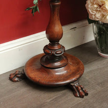 Load image into Gallery viewer, x SOLD Antique English Pole Screen, Tapestry Pole Screen Needle Work Stand in Rosewood. B10354