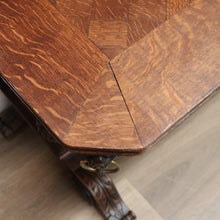 Load image into Gallery viewer, x SOLD Antique French Hall Tables, Lamp or Sofa Table, Antique Oak 2 Drawer Office Desk B10772