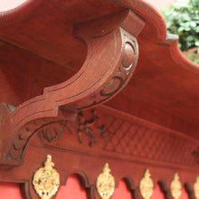 Load image into Gallery viewer, x SOLD Vintage French Coat Rack, 6 Brass Hook Umbrella, Coat, Scarf and Hat Wall Rack B11197