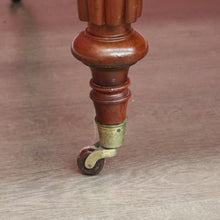 Load image into Gallery viewer, x SOLD Antique English Mahogany Dining Table, 2 Leaf Extension Kitchen Table and Winder. B9862