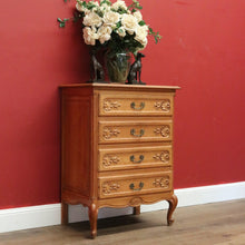 Load image into Gallery viewer, x SOLD Vintage Chest of Drawers, French 4 Drawer Hall Cabinet Cupboard, Lingerie Chest B10954