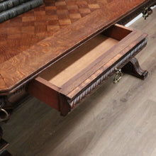 Load image into Gallery viewer, x SOLD Antique French Hall Tables, Lamp or Sofa Table, Antique Oak 2 Drawer Office Desk B10772