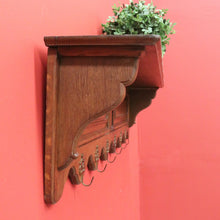Load image into Gallery viewer, x SOLD Antique French Coat Rack, Oak and Brass Umbrella Holder, Scarf and Hat Rack B10780