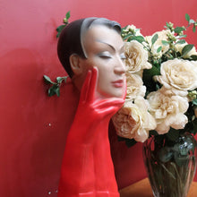 Load image into Gallery viewer, x SOLD Christian Dior Paris Glove Face Mannequin, 1930-1950 Shop Display Mannequin Red B10477