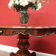 Load image into Gallery viewer, x SOLD Antique English Burr Walnut Kitchen or Dining Table for 4, Centre or Foyer Table B11153