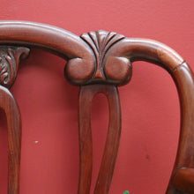 Load image into Gallery viewer, x SOLD Vintage French Armchair, French Mahogany 1950 Hall Chair Bedroom Chair Armchair B11057