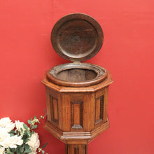 Load image into Gallery viewer, x SOLD Antique French Oak Baptismal Font. Antique French Church Gothic Baptism Font. B11030