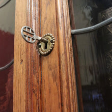 Load image into Gallery viewer, x SOLD Antique French Oak Bookcase, Oak and Leadlight Bookcase, Narrow China Cabinet. B10910