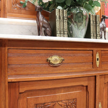 Load image into Gallery viewer, x SOLD Antique French Dressing Table, Mirror Back Sideboard, Cabinet, Cupboard in Oak B10629