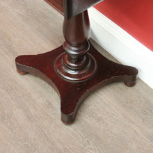 Load image into Gallery viewer, x SOLD Antique English Mahogany Works Table, Sewing Table, Drop Sides Wine Lamp Table. B10433