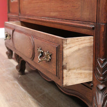Load image into Gallery viewer, x SOLD Antique French Armoire, French Oak and Mirror Three Door Breakfront Wardrobe B11115