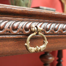 Load image into Gallery viewer, x SOLD Antique French Hall Tables, Lamp or Sofa Table, Antique Oak 2 Drawer Office Desk B10772
