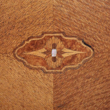 Load image into Gallery viewer, x SOLD Bedside Table, Antique French Tunbridge Ware Oak and Marble Bedside Lamp Table B10468