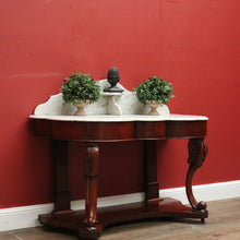 Load image into Gallery viewer, x SOLD Antique English Washstand, Mahogany and Marble Top Hall Table, Console Table B11101