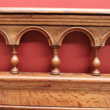 Load image into Gallery viewer, x SOLD Antique French Hall Settle with Blanket Box Seat Oak Greenman Hall Chair Bench B10661