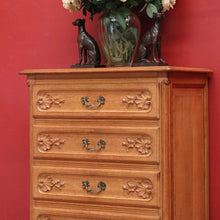 Load image into Gallery viewer, x SOLD Vintage Chest of Drawers, French 4 Drawer Hall Cabinet Cupboard, Lingerie Chest B10954