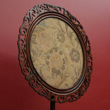 Load image into Gallery viewer, x SOLD Antique English Pole Screen, Tapestry Pole Screen Needle Work Stand in Rosewood. B10354